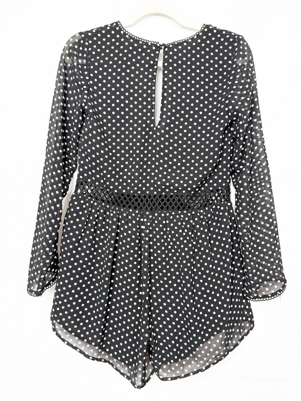 Sabo Skirt Reya Playsuit Romper Polka Dot Black White